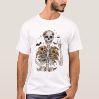 Skeleton d'Halloween d'automne