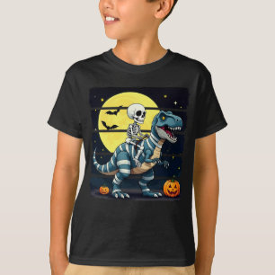 T-shirt Skeleton équitation maman Dinosaur drôle Halloween