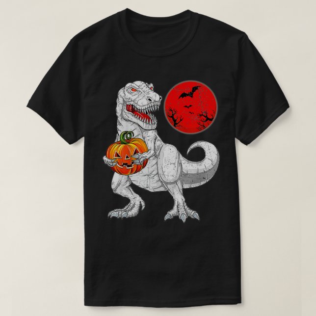 T-shirt Skeleton équitation maman Dinosaur T rex Halloween (Design devant)