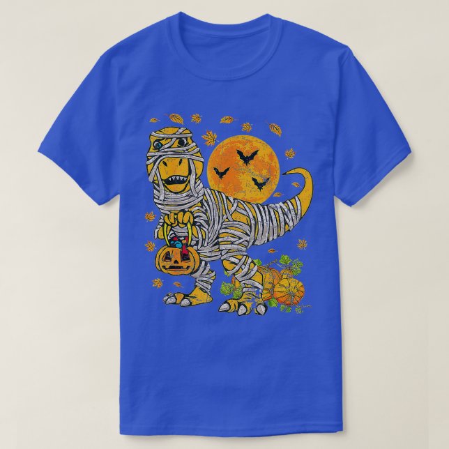 T-shirt Skeleton équitation maman Dinosaur T Rex Halloween (Design devant)