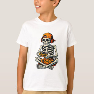 T-shirt Skeleton Gamer Headphone Funny Halloween Gaming