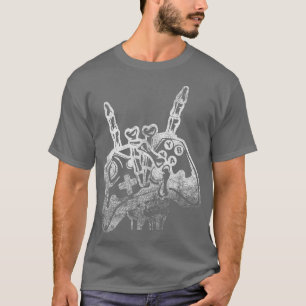T-shirt Skeleton Hand Gaming Video Game Lover Gamer Rock &