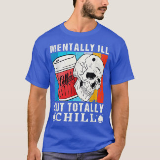 T-shirt Skeleton Head Halloween, Skeleton Coffee Skull 634