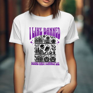 T-shirt Skeleton J'Ai Lu Livres Interdits Halloween