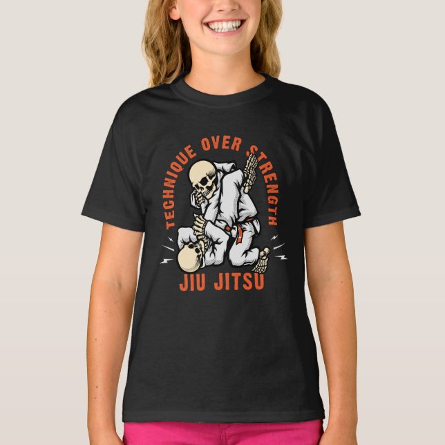 T-shirt Skeleton Jiu Jitsu (Devant)