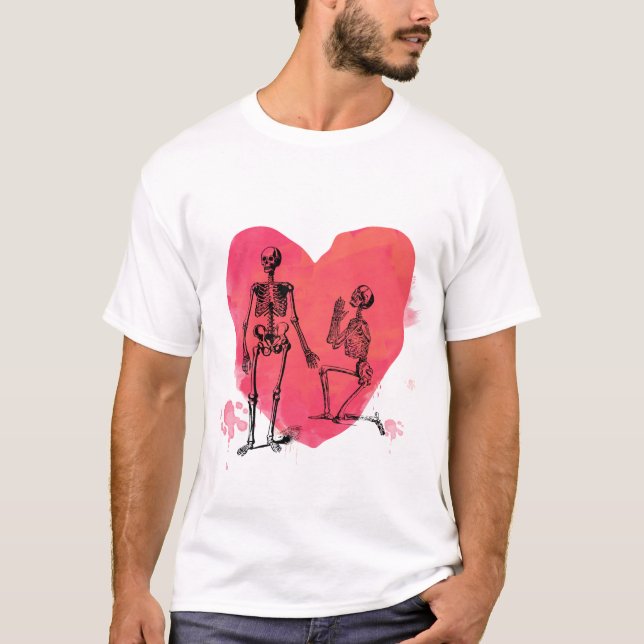T-shirt Skeleton Love (Devant)