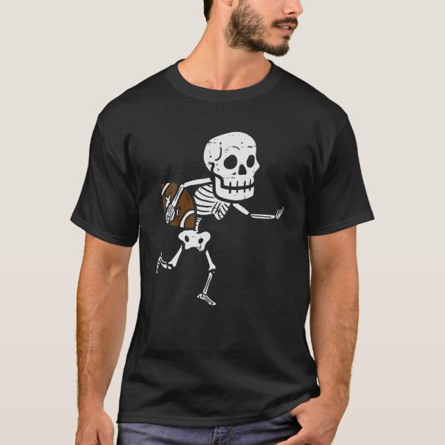 T-shirt Skeleton Platon de football américain drôle (Devant)