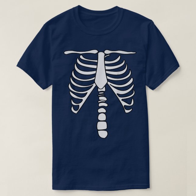 T-shirt Skeleton Ribcage  (Design devant)