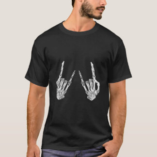 T-shirt Skeleton Rocker Halloween