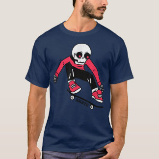 T-shirt Skeleton skateboarding Skeleton Skate T
