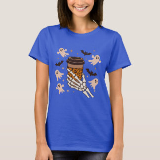 T-shirt Skeleton T-Shirt, Funny Skeleton Tee, Coffee Lover