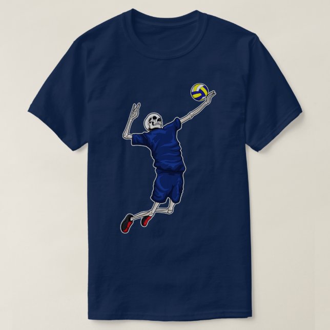 T-shirt Skeleton Volleyball (Design devant)