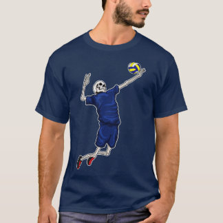 T-shirt Skeleton Volleyball