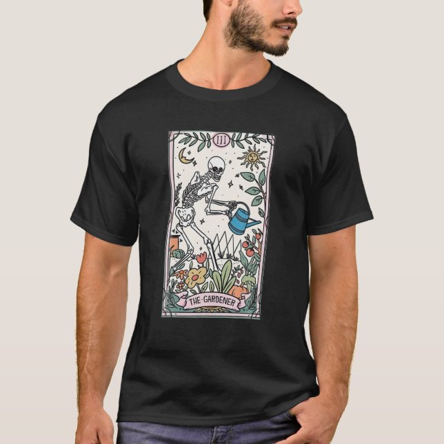 T-shirt Skeleton Waters Plantes Drôle Plante Jardinage Gar (Devant)