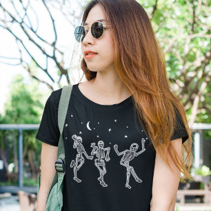T-shirt Skeletons de danse d'Halloween