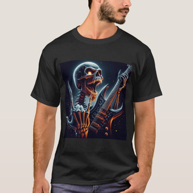 T-shirt Skeletons Rock n'Roll #16 (Devant)