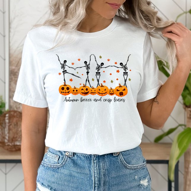 T-shirt Skelton de danse d'automne (Créateur téléchargé)