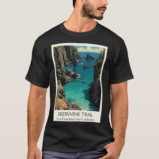 T-shirt Skerwinkrail Newfoundlandrinity Bay Coastal Hike A (Devant)