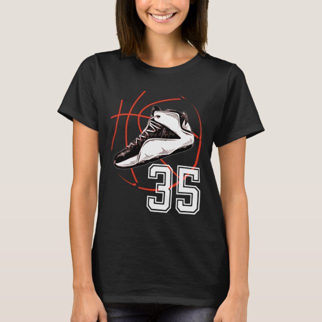 T-shirt Sketll Chaussures 35e Anniversaire cadeau de fête  (Devant)