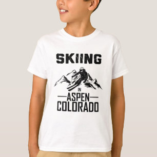 T-shirt Ski à Aspen Colorado