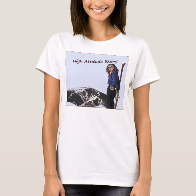 T-shirt Ski à haute altitude (Devant)
