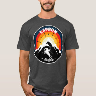 T-shirt Ski À Kaprun Autriche Vintage