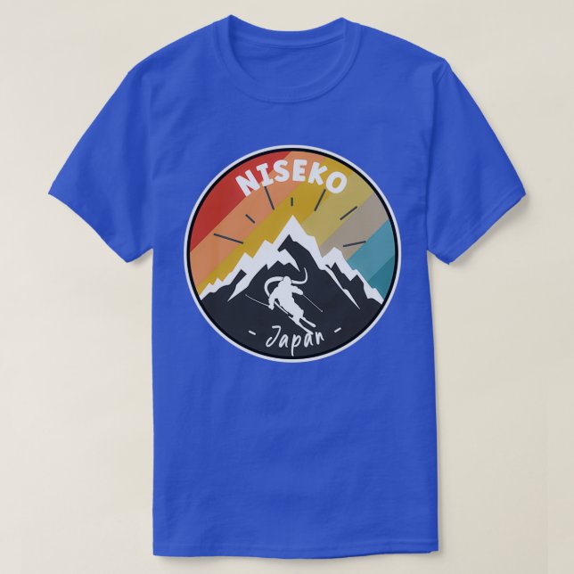 T-shirt Ski À Niseko Japon (Design devant)