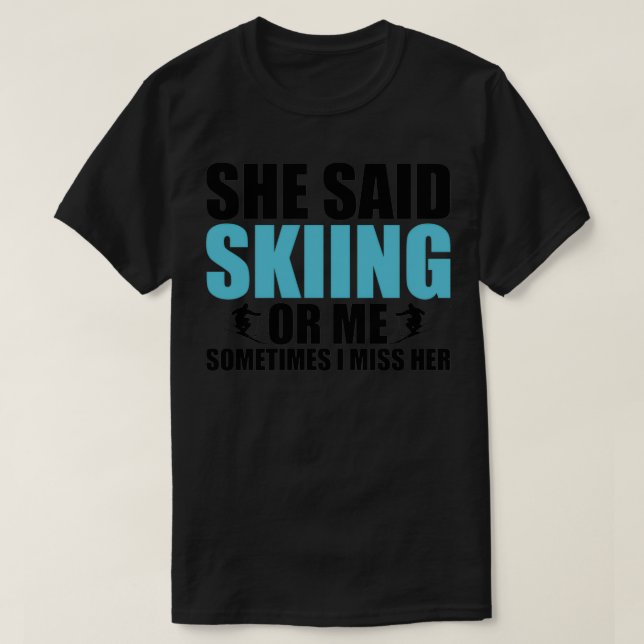T-shirt Ski amusant 1 (Design devant)