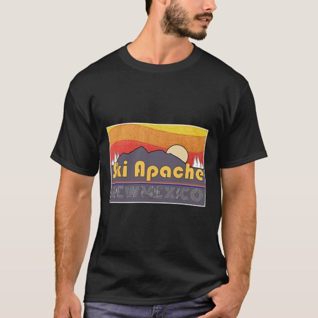 T-shirt Ski Apache New Mexico  (Devant)