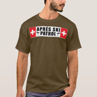 T-shirt Ski Apres Patrouille Ski Skier Sports d'hiver