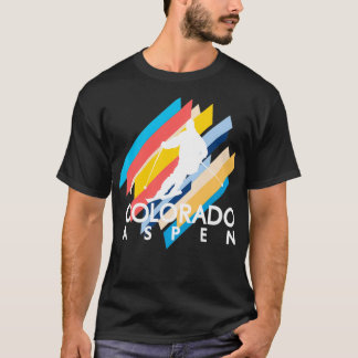 T-shirt Ski Aspen Vintage Retro 60s Aspen Colorado Unique