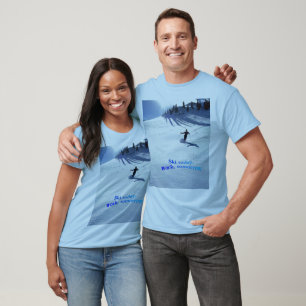 T-shirt ski-aujourd'hui, travail, demain chemise