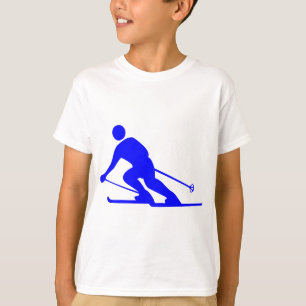 T-shirt Ski - Bleu