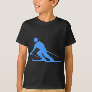 T-shirt Ski - Bleu bébé