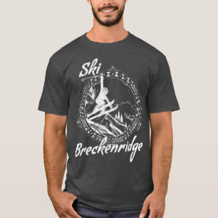 T-shirt Ski Breckenridge, Colorado Vintage Retro Snow Ski 