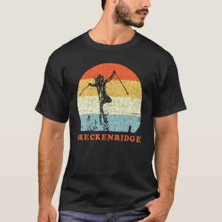 T-shirt Ski Breckenridge Colorado Vintage Retro Snow Ski V
