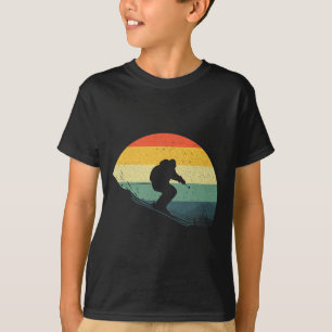 T-shirt Ski cool Pour Hommes Femmes Ski Rétro Ski Snow Ski