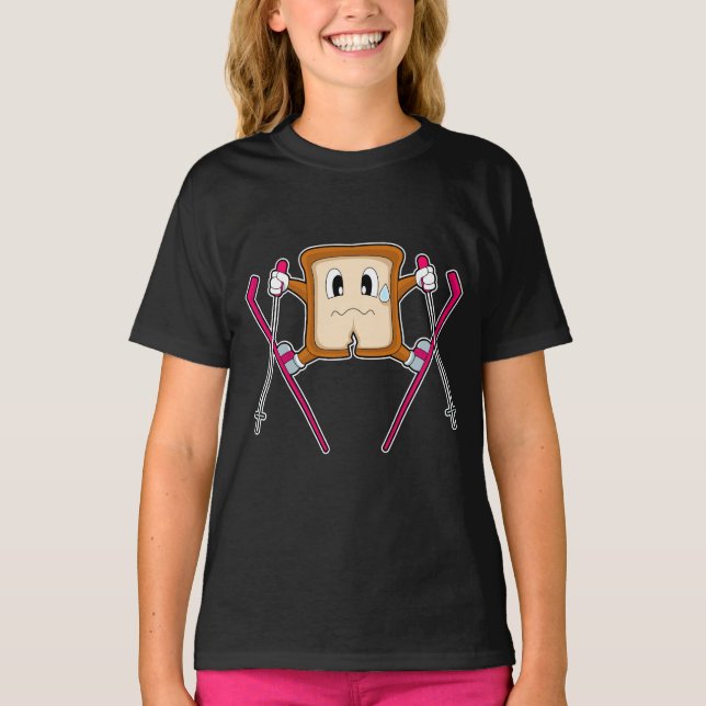T-shirt Ski de Pain Sports d'hiver (Devant)