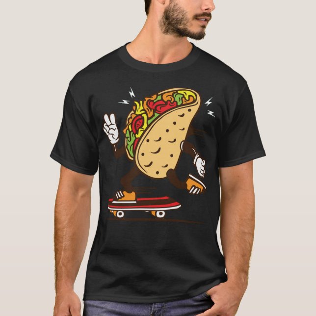 T-shirt Ski de planche à roulettes (Devant)