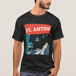 T-shirt Ski de St. Anton - Rétro St. Anton Ski