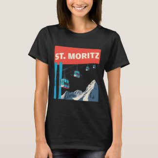 T-shirt Ski de St. Moritz - Retro St. Moritz Ski