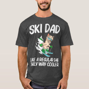 T-shirt Ski Drôle Art Pour Papa Papa Papa Ski Ski Freestyl