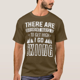 T-shirt SKI Drôle cadeau d'hiver pour skieur