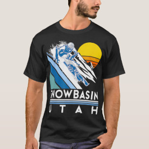 T-shirt Ski du bassin de neige Utah Retro