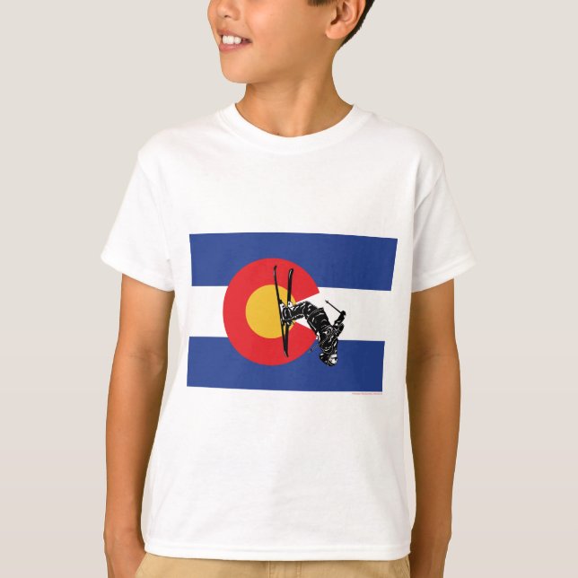 T-shirt Ski du Colorado (Devant)