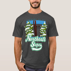 T-shirt Ski du Vermont sur les pistes du nord-est