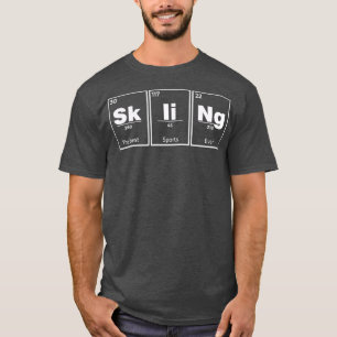T-shirt Ski Éléments Skier Ski Vacances Ski Apres Ski