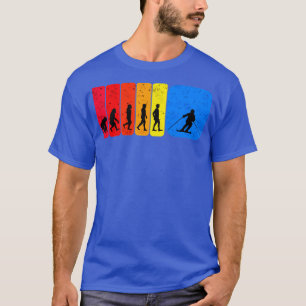 T-shirt Ski évolution drôle cadeau