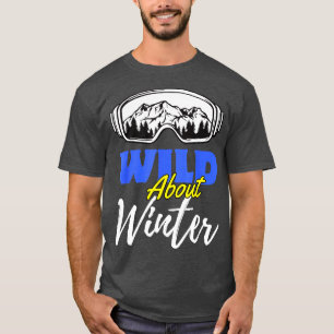 T-shirt Ski Goggets Mountain Snow Wide À propos Sports D'H