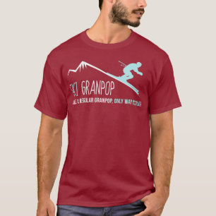 T-shirt Ski Granpop  Funny Cute Winter Skiing Gift